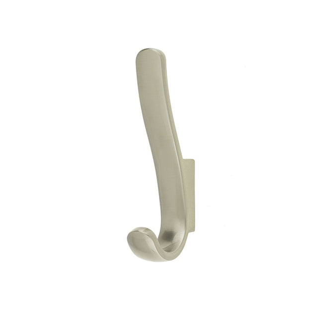 This is an image of a Frelan - Misteron Hat & Coat Hook - Brushed Nickel that is availble to order from T.H Wiggans Architectural Ironmongery in Kendal in Kendal.