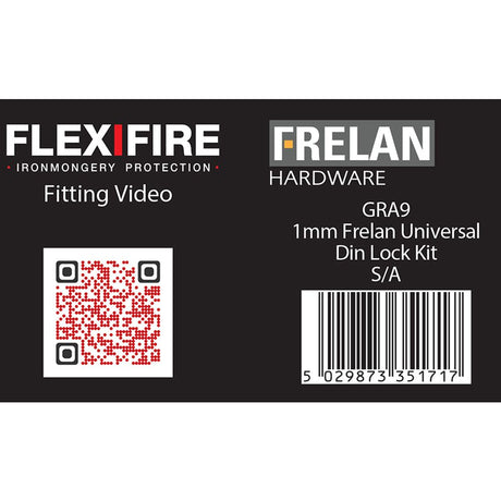 This is an image of a Frelan - Universal kit for DIN locks 30 minute 1mm that is availble to order from T.H Wiggans Architectural Ironmongery in Kendal in Kendal.
