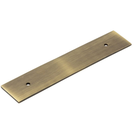 This is an image of a Hoxton - Fanshaw AB 140x30mm Back Plate for Pull Handle with 96mm Ctrs that is availble to order from T.H Wiggans Architectural Ironmongery in Kendal in Kendal.