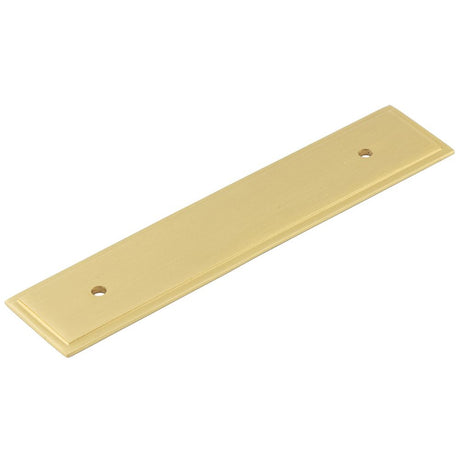 This is an image of a Hoxton - Rushton SB 140x30mm Back Plate for Pull Handle with 96mm Cts that is availble to order from T.H Wiggans Architectural Ironmongery in Kendal in Kendal.