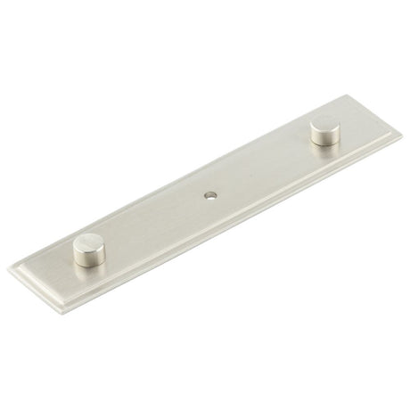 This is an image of a Hoxton - Rushton SN 140x30mm Back Plate With Concealed Screw Caps that is availble to order from T.H Wiggans Architectural Ironmongery in Kendal in Kendal.