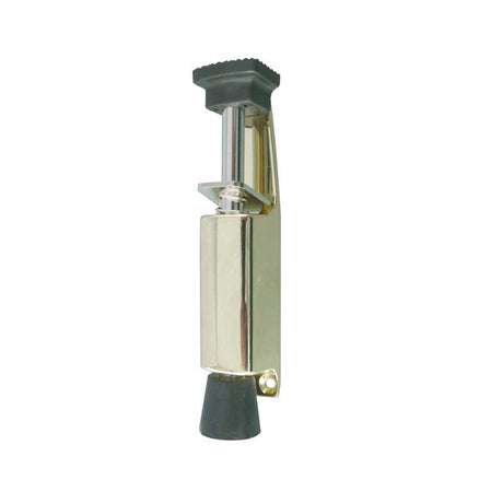 This is an image of Frelan - 119mm Foot Operated Door Holder - Polished Brass available to order from T.H Wiggans Architectural Ironmongery in Kendal, quick delivery and discounted prices.