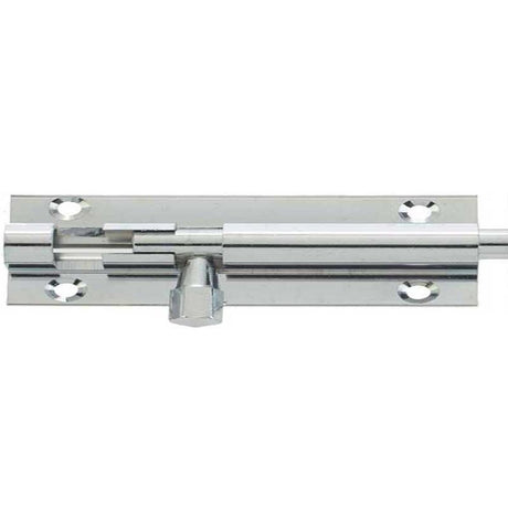 This is an image of a Frelan - PC 150x38mm STR Barrel Bolt that is availble to order from T.H Wiggans Architectural Ironmongery in Kendal in Kendal.