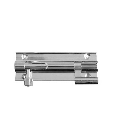 This is an image of a Frelan - PC 75x25mm NKD Barrel Bolt that is availble to order from T.H Wiggans Architectural Ironmongery in Kendal in Kendal.