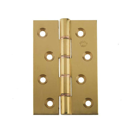 This is an image of a Frelan - 102x67x3.5mm PB DPBW HINGE  that is availble to order from T.H Wiggans Architectural Ironmongery in in Kendal.