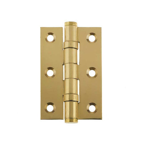 This is an image of a Frelan - 76x50x2mm PB B/B HINGE  that is availble to order from T.H Wiggans Architectural Ironmongery in in Kendal.