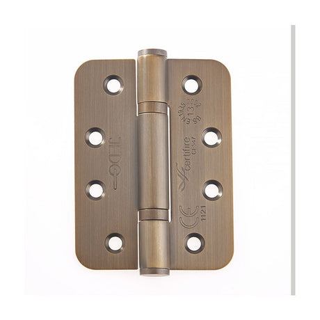 This is an image of a Frelan - 102x76x3mm AB Radius PBH 3 knuckle hinge Pack of 3 that is availble to order from T.H Wiggans Architectural Ironmongery in in Kendal.