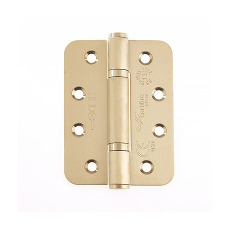 This is an image of a Frelan - 102x76x3mm SB Radius PBH 3 knuckle hinge Pack of 3 that is availble to order from T.H Wiggans Architectural Ironmongery in in Kendal.