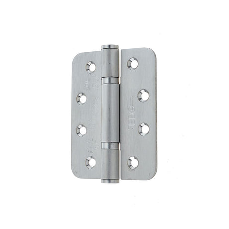 This is an image of a Frelan - 102x76x3mm SSS Radius PBH 3 knuckle hinge pack of 3 that is availble to order from T.H Wiggans Architectural Ironmongery in in Kendal.