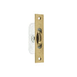 This is an image of a Frelan - Brass Roller Sash Axel Pulley - Polished Brass that is availble to order from T.H Wiggans Architectural Ironmongery in Kendal in Kendal.