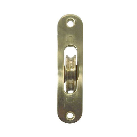 This is an image of a Frelan - PB Roller Sash Pulley Radius  that is availble to order from T.H Wiggans Architectural Ironmongery in Kendal in Kendal.