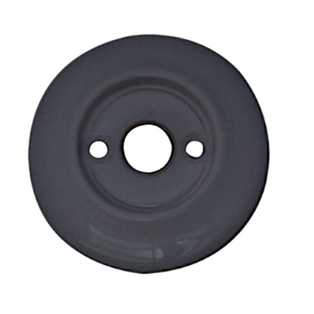 This is an image showing the Frelan - Replacement Roses for Porcelain Door Knobs Black available to order from T.H. Wiggans Ironmongery in Kendal