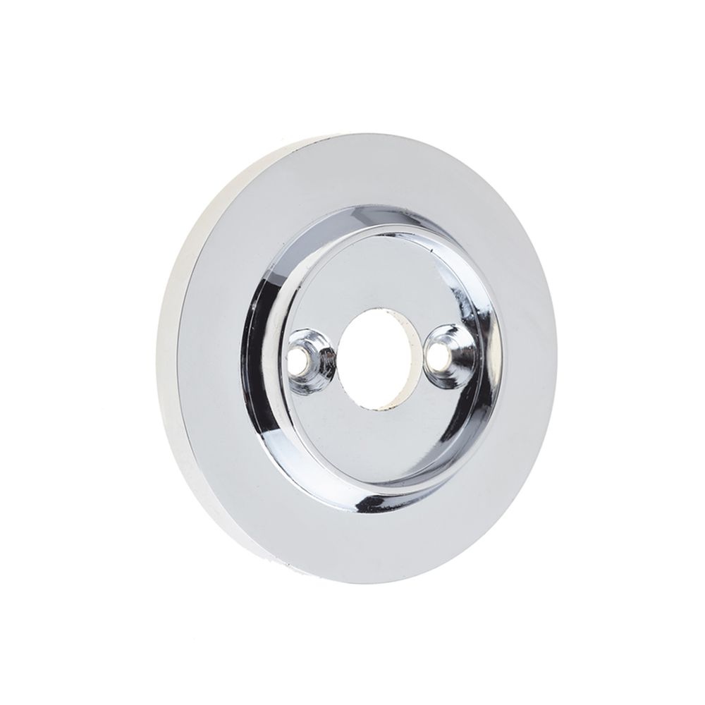 This is an image showing the Frelan - Replacement Roses for Porcelain Door Knobs Polished Chrome available to order from T.H. Wiggans Ironmongery in Kendal