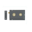 This is an image showing the Frelan - 152.5x102mm Grey Rim lock available to order from T.H. Wiggans Ironmongery in Kendal