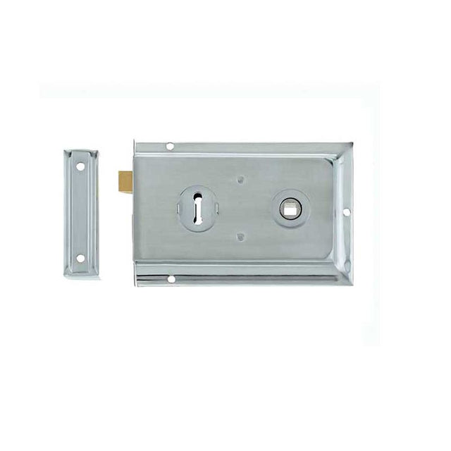 This is an image showing the Frelan - 152.5x102mm SC Rim lock available to order from T.H. Wiggans Ironmongery in Kendal
