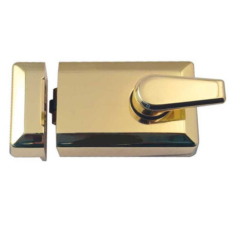 This is an image showing the Frelan - PB Rollerbolt nightlatch available to order from T.H. Wiggans Ironmongery in Kendal