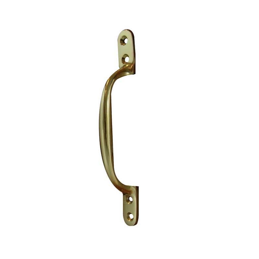 This is an image showing the Frelan - 133mm Sash Handle - Polished Brass available to order from T.H. Wiggans Ironmongery in Kendal
