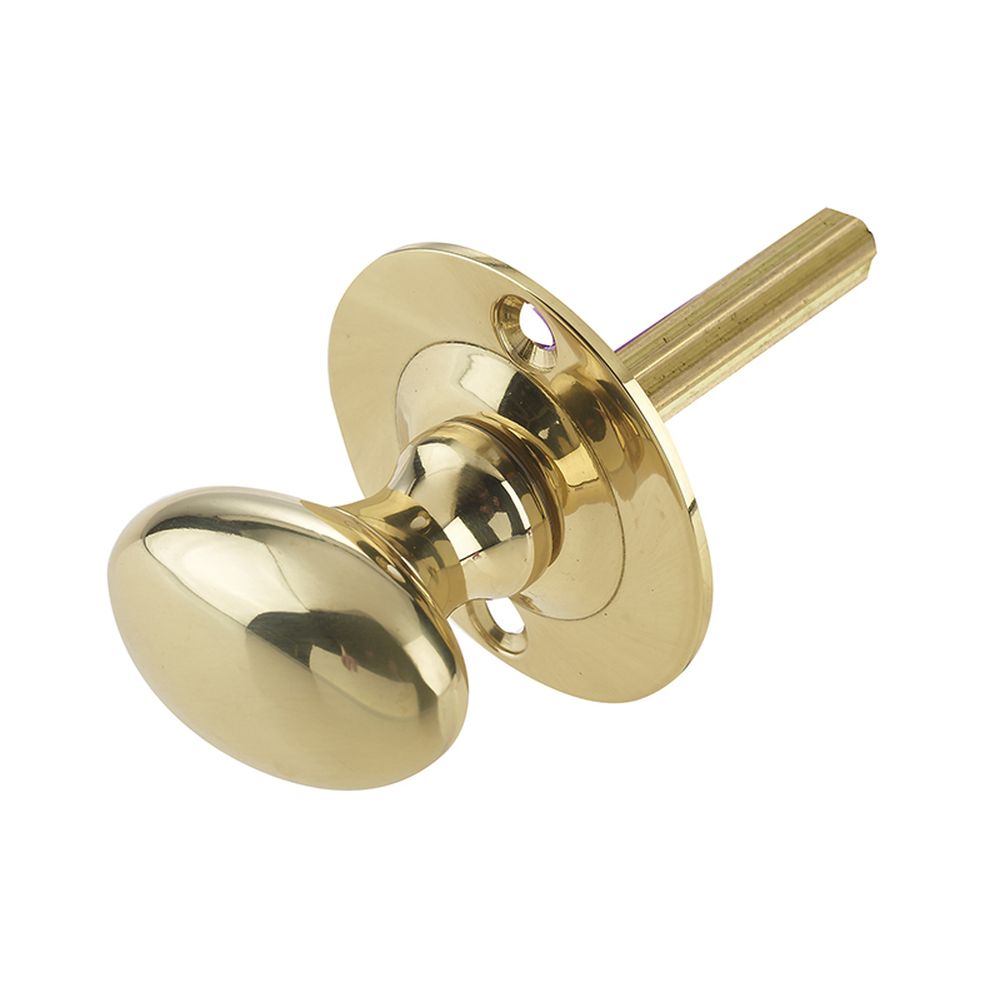 This is an image showing the Frelan - Rack Bolt Turn - Polished Brass available to order from T.H. Wiggans Ironmongery in Kendal
