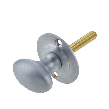 This is an image of a Frelan - Rack Bolt Turn - Satin Chrome that is availble to order from T.H Wiggans Architectural Ironmongery in Kendal.