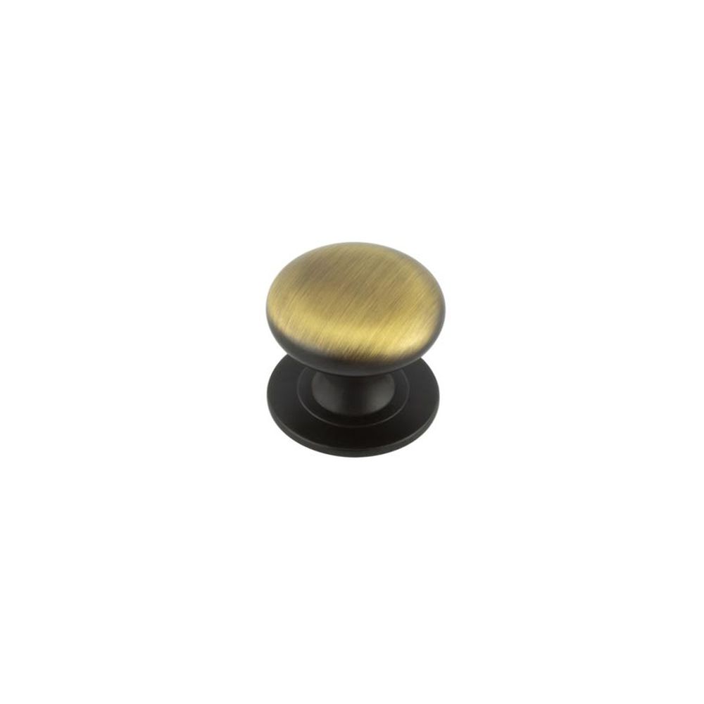 This is an image showing the Frelan - 42mm AB Cupboard knob available to order from T.H. Wiggans Ironmongery in Kendal