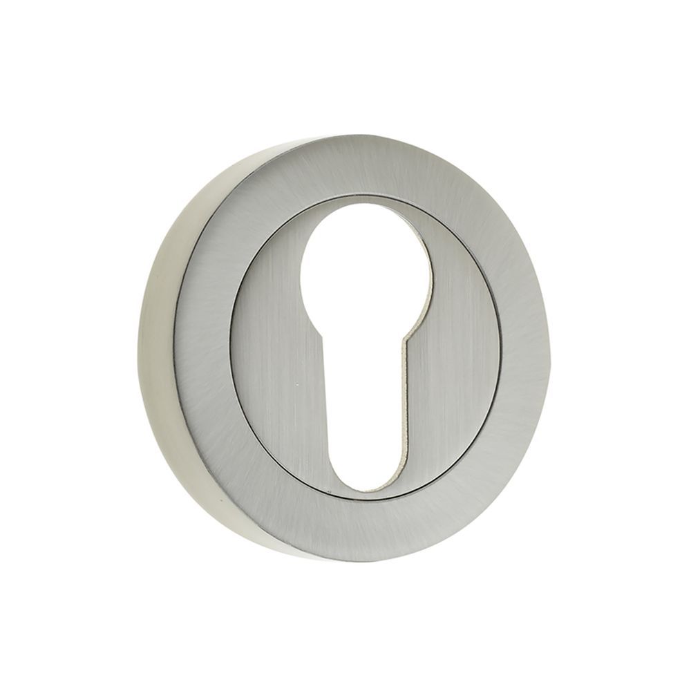 This is an image showing the Frelan - Euro Profile Escutcheons - Satin Nickel available to order from T.H. Wiggans Ironmongery in Kendal