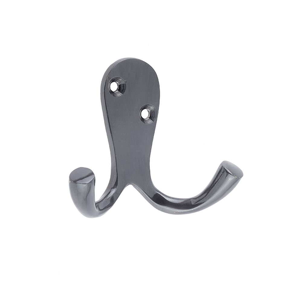 This is an image showing the Frelan - Double Robe Hook - Dark Bronze available to order from T.H. Wiggans Ironmongery in Kendal