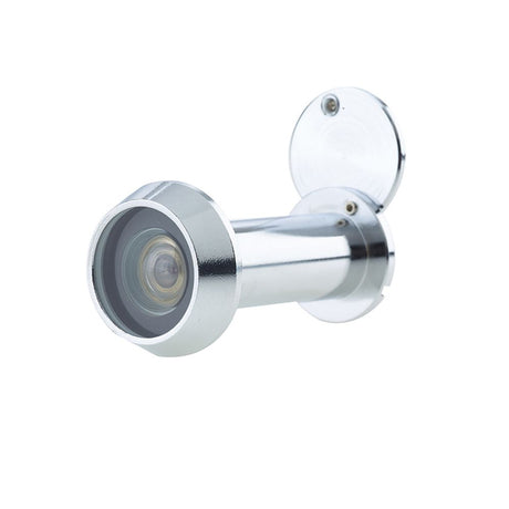 This is an image of Frelan - 200 Degree Door Viewer 35-55mm - Polished Chrome available to order from T.H Wiggans Architectural Ironmongery in Kendal, quick delivery and discounted prices.