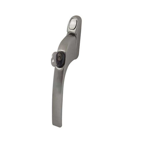 This is an image of a Frelan - Locking Espagnolette Window Fastener - Satin Chrome that is availble to order from T.H Wiggans Architectural Ironmongery in Kendal in Kendal.