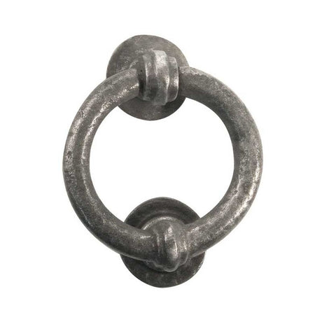 This is an image of Frelan - Ring Door Knocker - Pewter available to order from T.H Wiggans Architectural Ironmongery in Kendal, quick delivery and discounted prices.