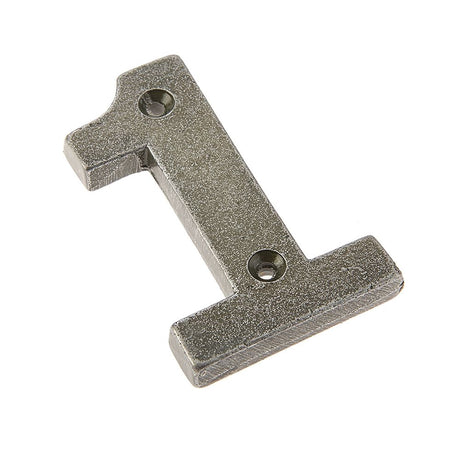 This is an image of Frelan - Valley Forge 75mm Numeral 1 - Pewter available to order from T.H Wiggans Architectural Ironmongery in Kendal, quick delivery and discounted prices.