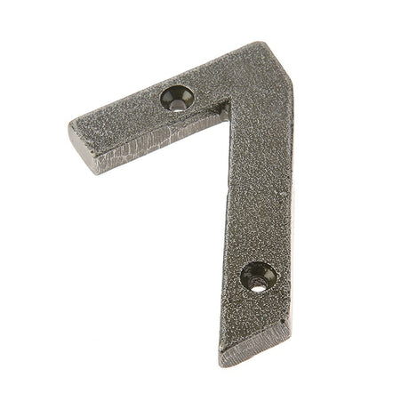 This is an image of Frelan - Valley Forge 75mm Numeral 7 - Pewter available to order from T.H Wiggans Architectural Ironmongery in Kendal, quick delivery and discounted prices.