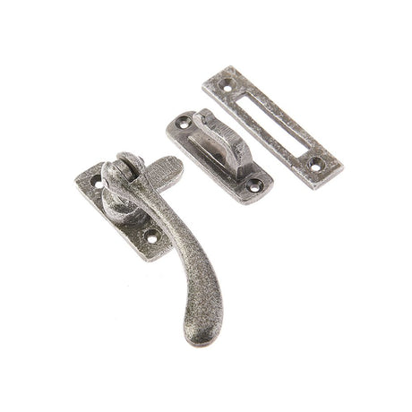 This is an image of a Frelan - Valley Forge Bulb End Casement Fastener - Pewter that is availble to order from T.H Wiggans Architectural Ironmongery in Kendal in Kendal.