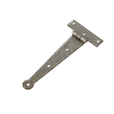 This is an image of a Frelan - Valley Forge 135mm Tee Hinges - Pewter that is availble to order from T.H Wiggans Architectural Ironmongery in in Kendal.
