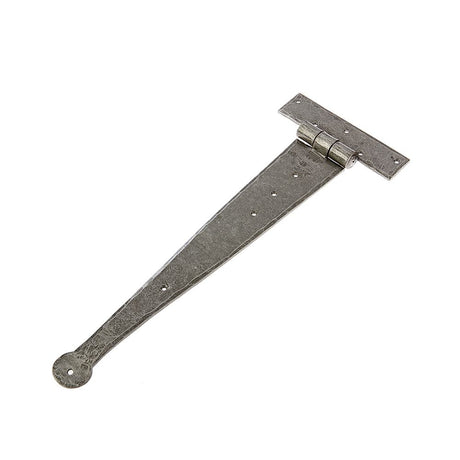 This is an image of a Frelan - Valley Forge 370mm Tee Hinges - Pewter that is availble to order from T.H Wiggans Architectural Ironmongery in in Kendal.
