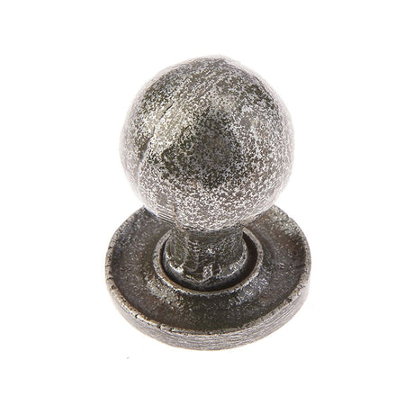 This is an image of a Frelan - Valley Forge Round Cabinet Knob - Pewter that is availble to order from T.H Wiggans Architectural Ironmongery in Kendal in Kendal.