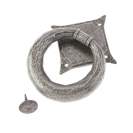 This is an image of Frelan - Valley Forge Ring Door Knocker - Pewter available to order from T.H Wiggans Architectural Ironmongery in Kendal, quick delivery and discounted prices.