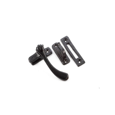 This is an image of a Frelan - Valley Forge Bulb End Casement Fastener - Black that is availble to order from T.H Wiggans Architectural Ironmongery in Kendal in Kendal.