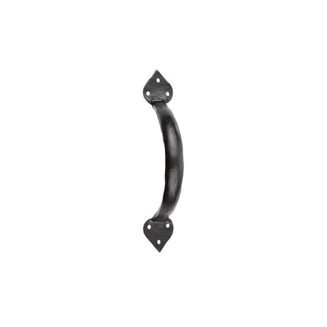 This is an image of a Frelan - Vally Forge 184mm Tear Cabinet Pull Handle - Black that is availble to order from T.H Wiggans Architectural Ironmongery in Kendal in Kendal.