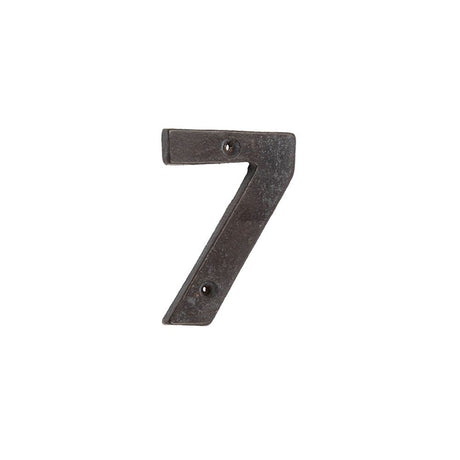 This is an image of Frelan - Valley Forge 75mm Numeral 7 - Beeswax available to order from T.H Wiggans Architectural Ironmongery in Kendal, quick delivery and discounted prices.