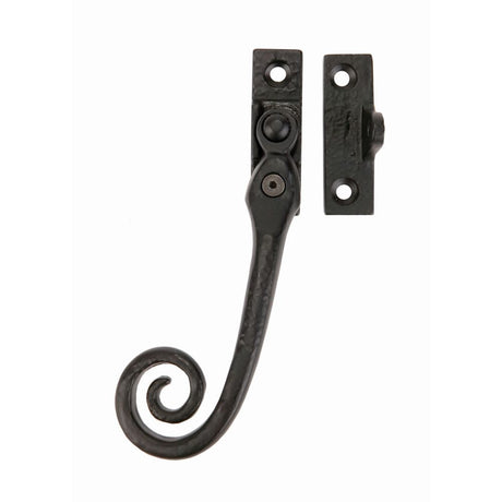 This is an image of a Ludlow - Locking Casement Fastener L/H - Black Antique that is availble to order from T.H Wiggans Architectural Ironmongery in Kendal in Kendal.