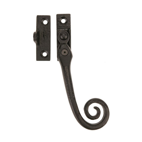This is an image of a Ludlow - Locking Casement Fastener R/H - Black Antique that is availble to order from T.H Wiggans Architectural Ironmongery in Kendal in Kendal.