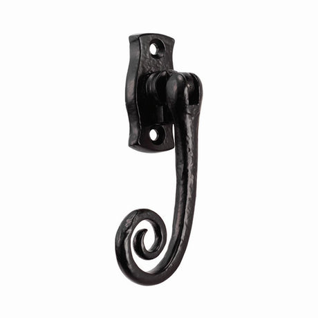 This is an image of a Ludlow - Locking Espagnolette Fastener L/H - Black Antique that is availble to order from T.H Wiggans Architectural Ironmongery in Kendal in Kendal.
