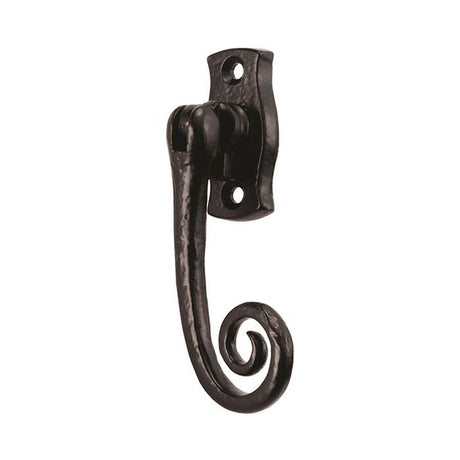 This is an image of a Ludlow - Locking Espagnolette Fastener R/H - Black Antique that is availble to order from T.H Wiggans Architectural Ironmongery in Kendal in Kendal.