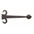 This is an image of a Ludlow - Sword Hinge Front 306mm - Black Antique that is availble to order from T.H Wiggans Architectural Ironmongery in in Kendal.