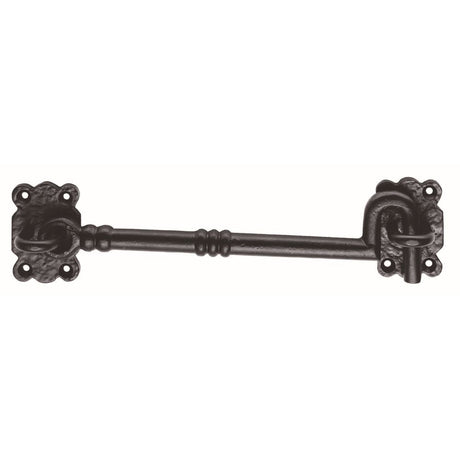 This is an image of a Ludlow - Cabin Hook 102mm - Black Antique that is availble to order from T.H Wiggans Architectural Ironmongery in Kendal in Kendal.