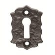 This is an image of Ludlow - Floral Escutcheon - Black Antique available to order from T.H Wiggans Architectural Ironmongery in Kendal, quick delivery and discounted prices.