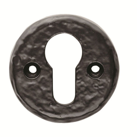 This is an image of Ludlow - Euro Escutcheon - Black Antique available to order from T.H Wiggans Architectural Ironmongery in Kendal, quick delivery and discounted prices.