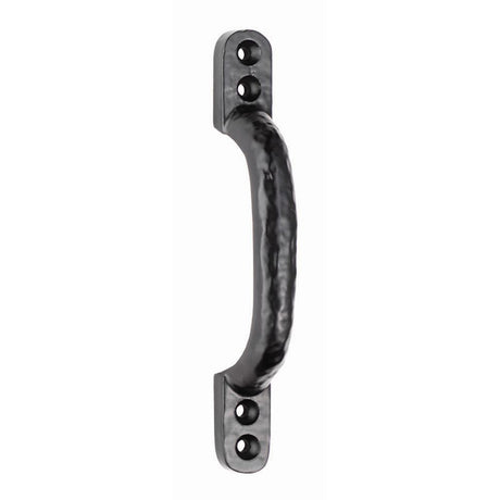 This is an image of a Ludlow - Hotbed Handle 133mm - Black Antique that is availble to order from T.H Wiggans Architectural Ironmongery in Kendal in Kendal.