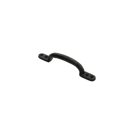 This is an image of a Ludlow - Hotbed Handle 153mm - Black Antique that is availble to order from T.H Wiggans Architectural Ironmongery in Kendal in Kendal.