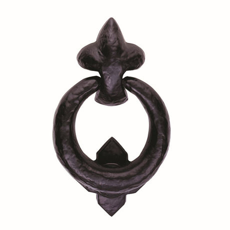 This is an image of Ludlow - Ring Door Knocker - Black Antique available to order from T.H Wiggans Architectural Ironmongery in Kendal, quick delivery and discounted prices.
